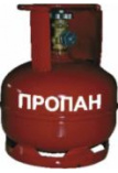Баллон газовый стальной с вентилем баллонным 5л, 4кг 